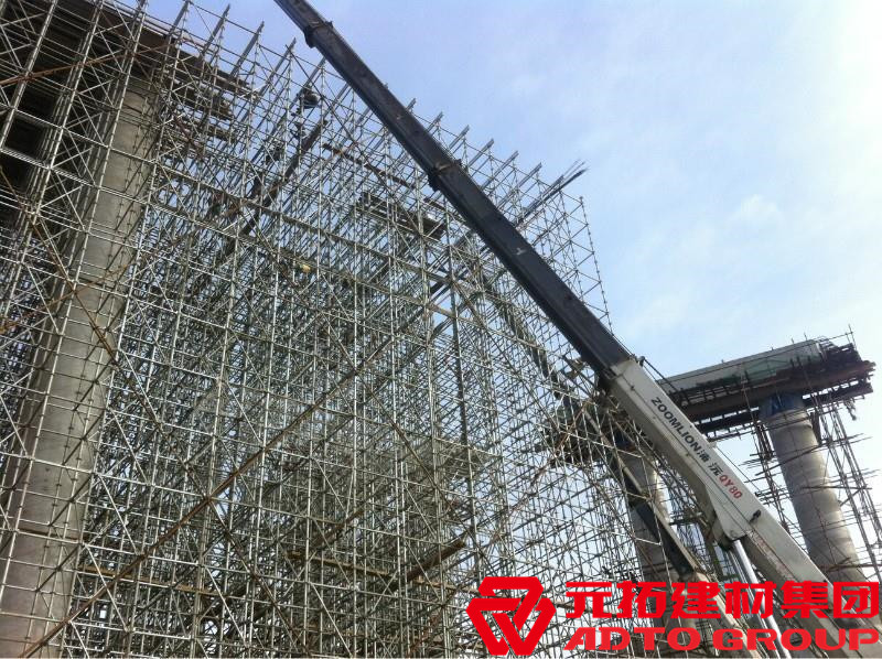 盤扣腳手架是什么材料，盤扣架多少米一噸？